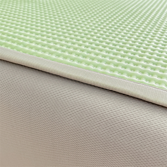 91家纺网 家纺一手货源 找家纺 鑫钰 2023新款凉感豆豆冰丝凉席 冰柠檬-华夫格绿（床笠款） 