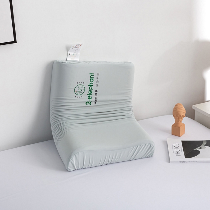 91家纺网 家纺一手货源 找家纺 萌番宝 2023新款冰丝乳胶枕 水墨灰