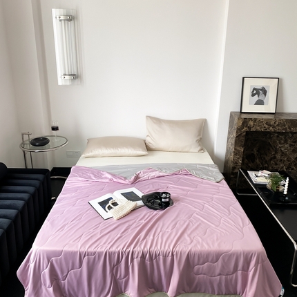 91家纺网 家纺一手货源 找家纺 （总）西西家居 2023新款纯色凉感丝夏被