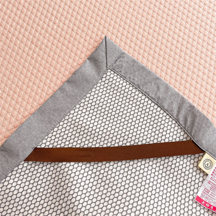 91家纺网 家纺一手货源 找家纺 鑫钰 2023新款凉感豆豆冰丝凉席 冰柠檬-冰豆豆粉（床席款）