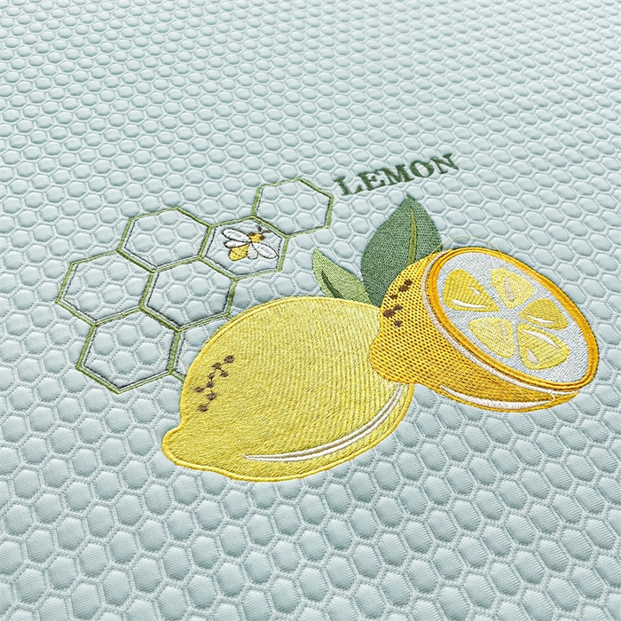 91家纺网 家纺一手货源 找家纺 鑫钰 2023新款凉感豆豆冰丝凉席 冰柠檬-冰豆豆蓝（床席款）