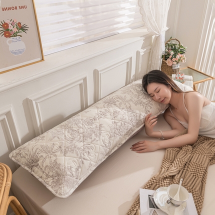 91家纺网 家纺一手货源 找家纺 新款水洗棉麻单人夹棉枕头套大豆纤维双人枕套 逐风