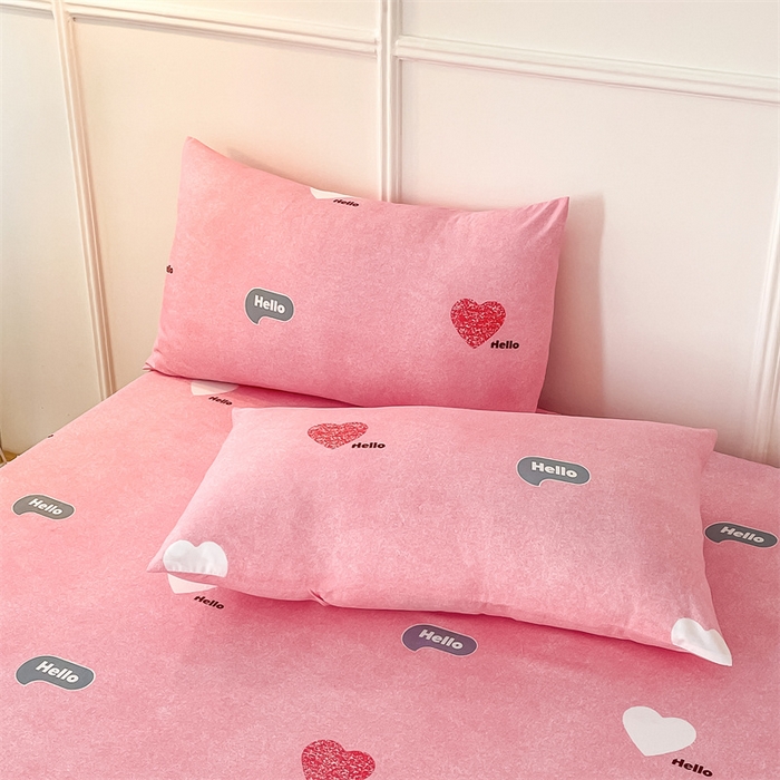 91家纺网 家纺一手货源 找家纺 莎臣豹 2025新款植物羊绒单品枕套 love粉