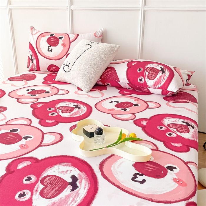 91家纺网 家纺一手货源 找家纺 莎臣豹 新款植物羊绒单品枕套 甜甜熊