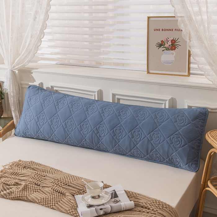 91家纺网 家纺一手货源 找家纺 梦舒羽 2025新款水洗棉麻单人夹棉枕头套大豆纤维双人枕套 宾利兰