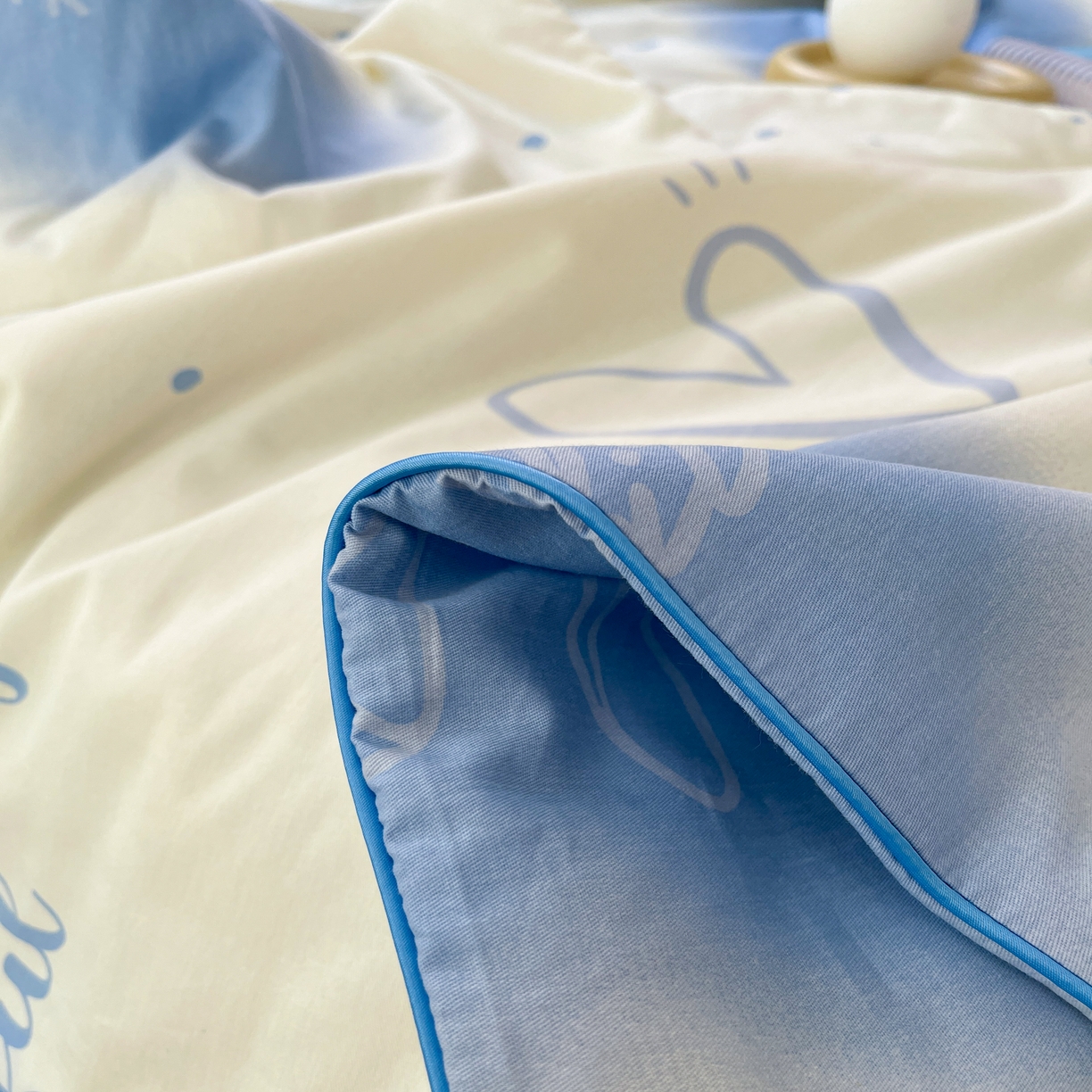 91家纺网 家纺一手货源 找家纺 柚子YOUTH 2023新款全棉夏被四件套 梦幻之心