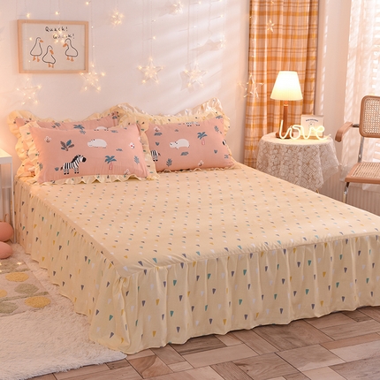 91家纺网 家纺一手货源 找家纺 （总）莎臣豹2025新款水洗磨毛活性印花植物羊绒单床裙