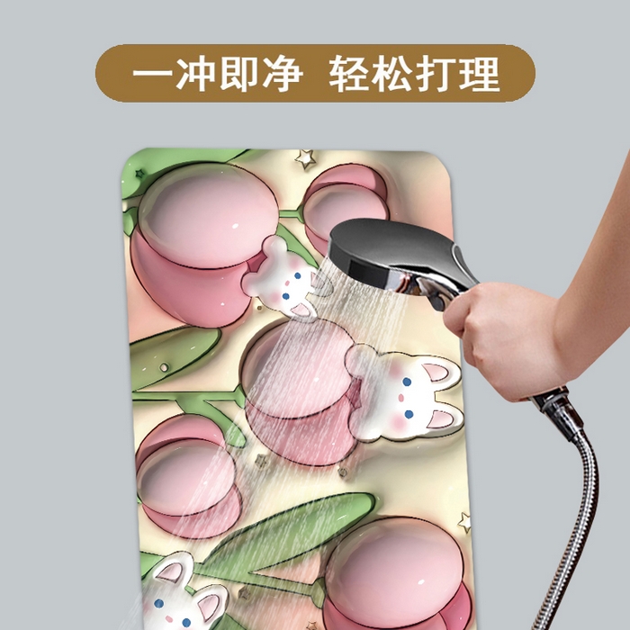 91家纺网 家纺一手货源 找家纺 卡初 2023新款膨胀硅藻泥系列地垫风格1 膨胀气泡-洗手手