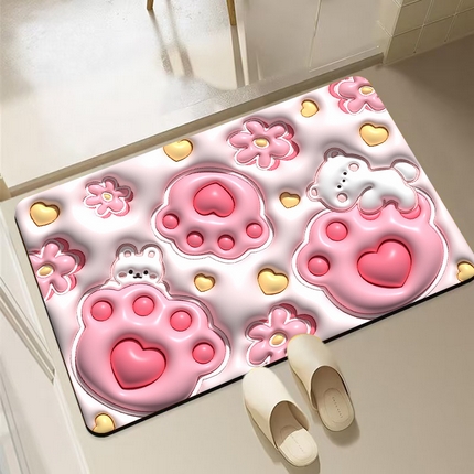 91家纺网 家纺一手货源 找家纺 （总）卡初 2023新款膨胀硅藻泥系列地垫风格1