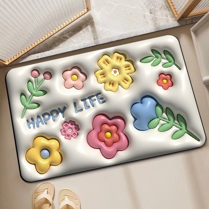 91家纺网 家纺一手货源 找家纺 （总）卡初 2023新款膨胀硅藻泥系列地垫风格2