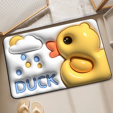 91家纺网 家纺一手货源 找家纺 卡初 2023新款膨胀硅藻泥系列地垫风格2 膨胀世界-太阳雨