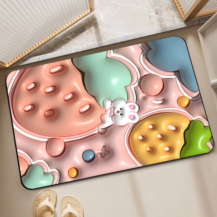 91家纺网 家纺一手货源 找家纺 （总）卡初 2023新款膨胀硅藻泥系列地垫风格2