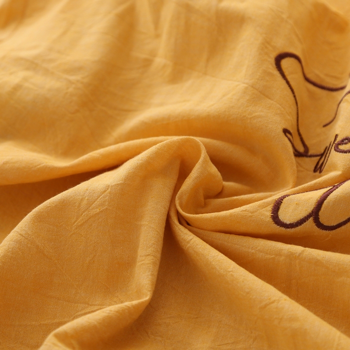 91家纺网 家纺一手货源 找家纺 （总）锦绣万家  2023新款色织水洗棉绣花枕套