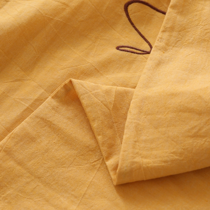 91家纺网 家纺一手货源 找家纺 锦绣万家  2023新款色织水洗棉绣花枕套 菠萝