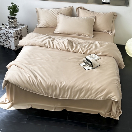 91家纺网 家纺一手货源 找家纺 （总）三味舒屋 2024新款60支兰精天丝纯色四件套