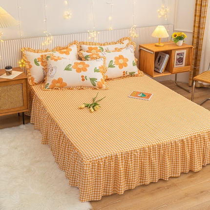 91家纺网 家纺一手货源 找家纺 （总）莎臣豹2025新款水洗磨毛活性印花植物羊绒单床裙