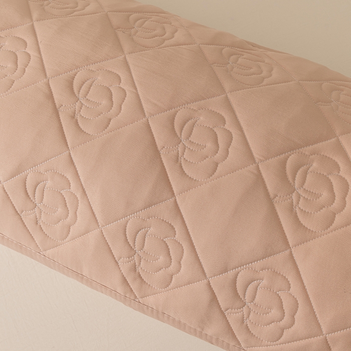 91家纺网 家纺一手货源 找家纺 梦舒羽 2025新款水洗棉麻单人夹棉枕头套大豆纤维双人枕套 香槟色