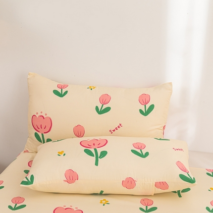 莎臣豹 2025新款植物羊绒单品枕套 恋恋花语