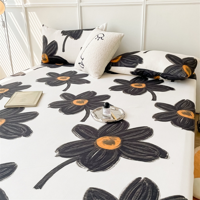 91家纺网 家纺一手货源 找家纺 莎臣豹 2025新款植物羊绒单品枕套 黑茶花