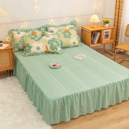 91家纺网 家纺一手货源 找家纺 （总）莎臣豹2025新款水洗磨毛活性印花植物羊绒单床裙