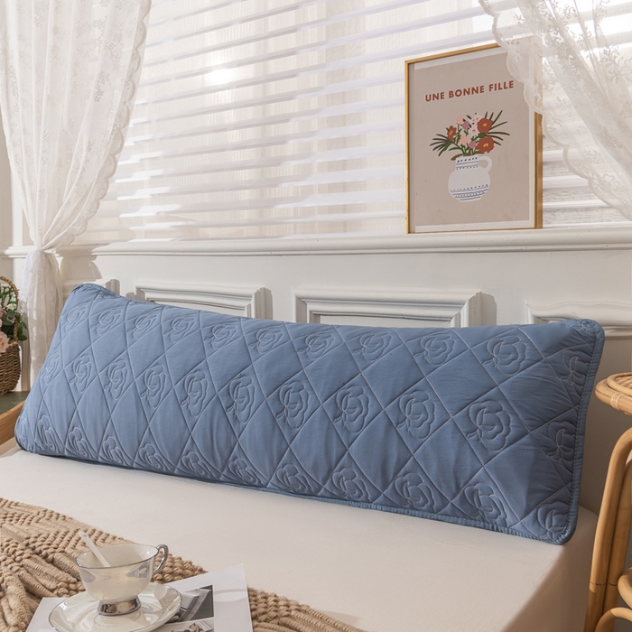 91家纺网 家纺一手货源 找家纺 梦舒羽 2025新款水洗棉麻单人夹棉枕头套大豆纤维双人枕套 宾利兰