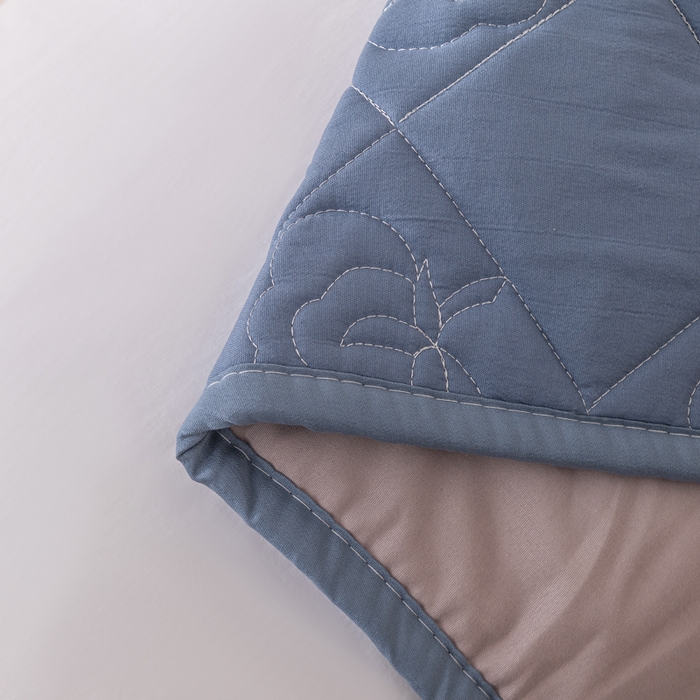 91家纺网 家纺一手货源 找家纺 梦舒羽 2025新款水洗棉麻单人夹棉枕头套大豆纤维双人枕套 宾利兰