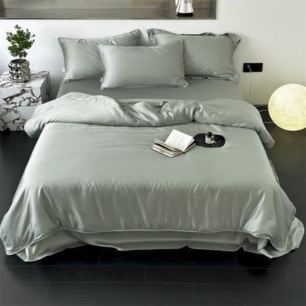 91家纺网 家纺一手货源 找家纺 （总）三味舒屋 2024新款60支兰精天丝纯色四件套