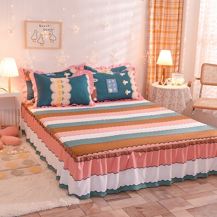 91家纺网 家纺一手货源 找家纺 （总）莎臣豹2025新款水洗磨毛活性印花植物羊绒单床裙