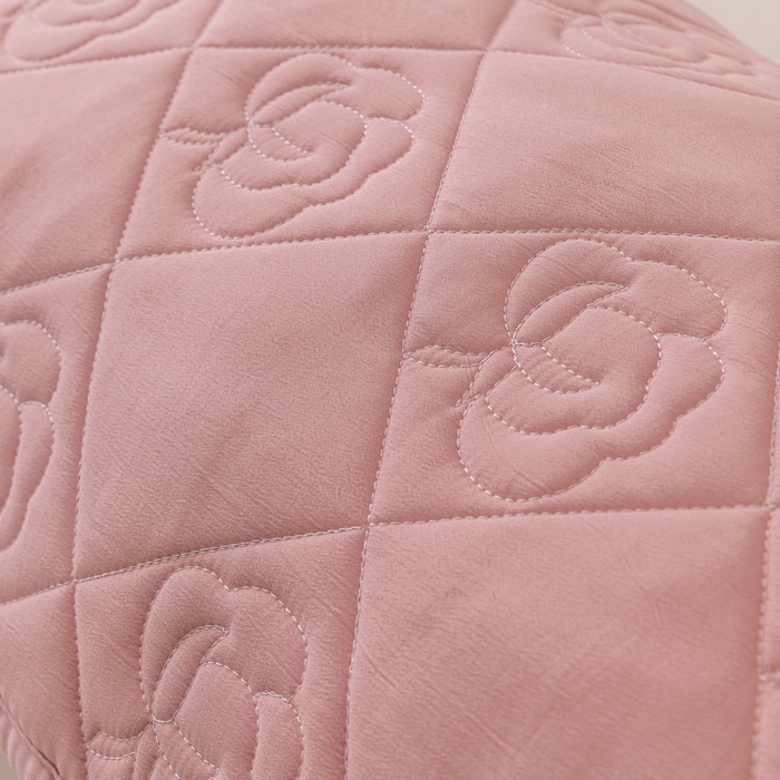 91家纺网 家纺一手货源 找家纺 梦舒羽  2025水洗棉麻单人夹棉枕头套大豆纤维双人枕套 胭脂粉