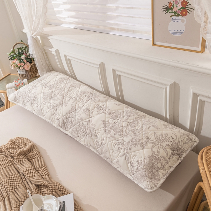 91家纺网 家纺一手货源 找家纺 梦舒羽  2025新款水洗棉麻单人夹棉枕头套大豆纤维双人枕套 逐风