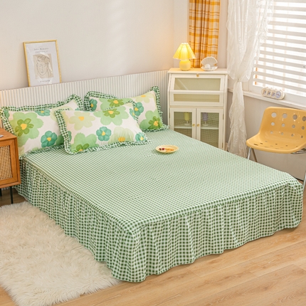 91家纺网 家纺一手货源 找家纺 （总）莎臣豹2025新款水洗磨毛活性印花植物羊绒单床裙