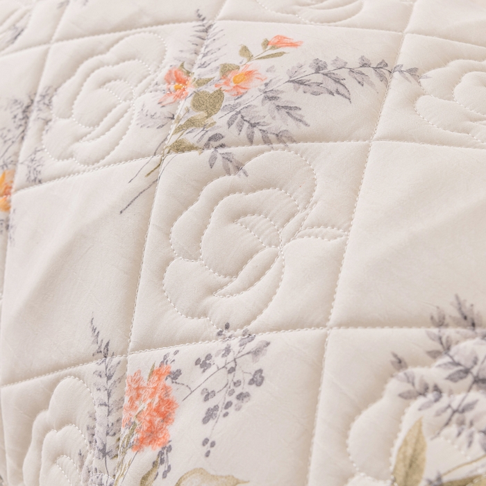 91家纺网 家纺一手货源 找家纺 梦舒羽 2025新款水洗棉麻单人夹棉枕头套大豆纤维双人枕套 花海