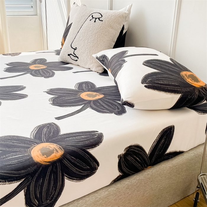 91家纺网 家纺一手货源 找家纺 莎臣豹 2025新款植物羊绒单品枕套 黑茶花