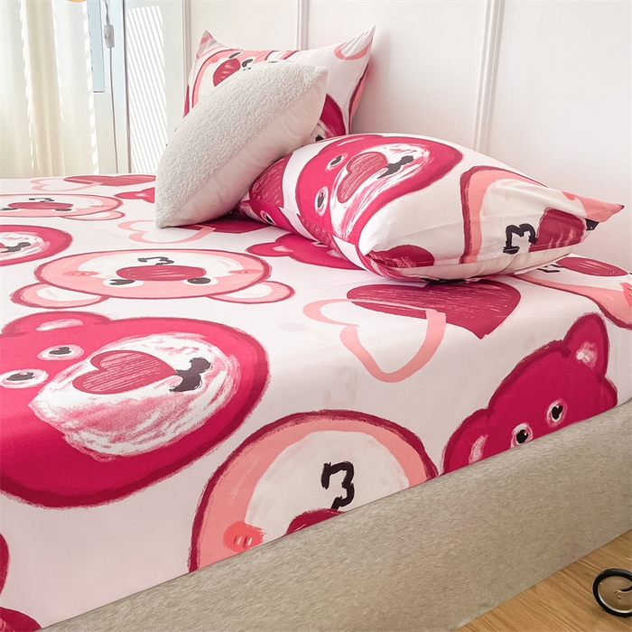 91家纺网 家纺一手货源 找家纺 莎臣豹 新款植物羊绒单品枕套 甜甜熊