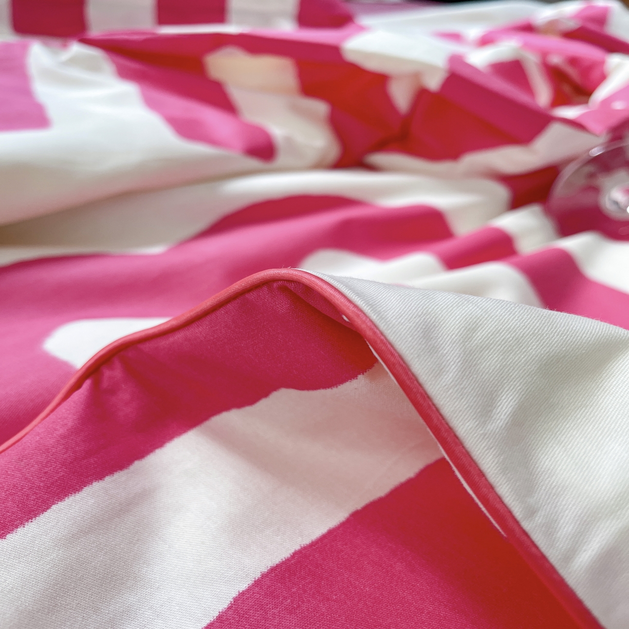 91家纺网 家纺一手货源 找家纺 柚子YOUTH 2023新款全棉夏被四件套 粉色回忆