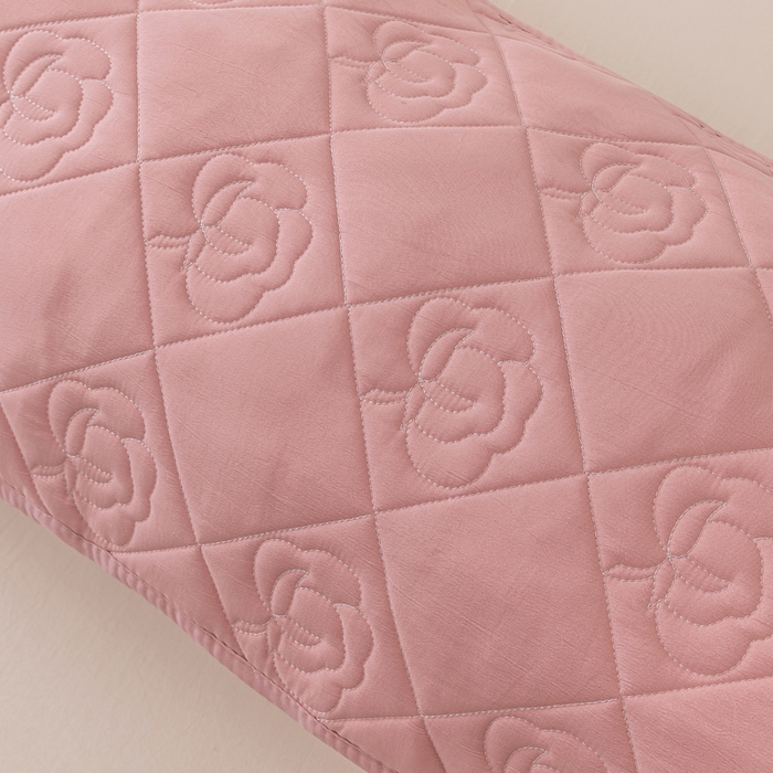 91家纺网 家纺一手货源 找家纺 梦舒羽  2025水洗棉麻单人夹棉枕头套大豆纤维双人枕套 胭脂粉