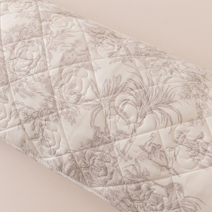 91家纺网 家纺一手货源 找家纺 梦舒羽  2025新款水洗棉麻单人夹棉枕头套大豆纤维双人枕套 逐风