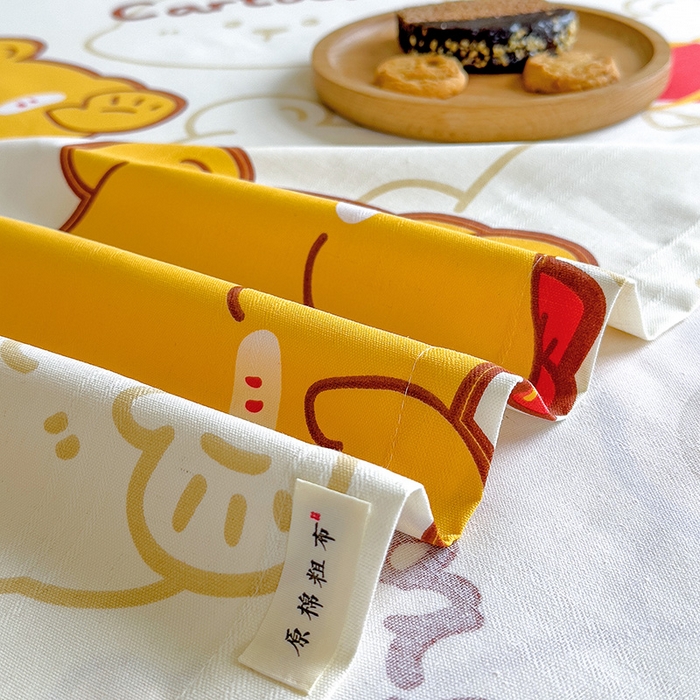 91家纺网 家纺一手货源 找家纺 芃成家纺 2023新款全棉老粗布床单 熊仔宝宝