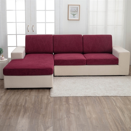 飞翔2023新款防泼水大树叶防水组合沙发垫套 酒红色