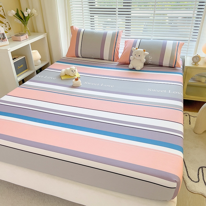 91家纺网 家纺一手货源 找家纺 芃成家纺 2023新款全棉13070单床笠 时尚之约