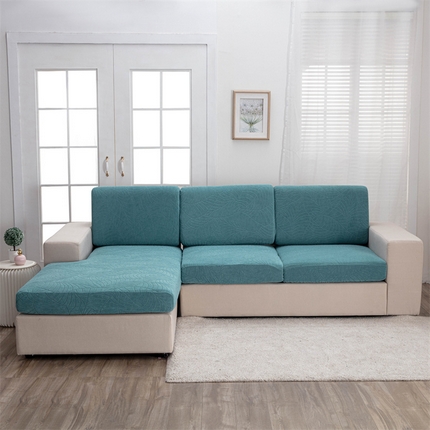 飞翔2023新款防泼水大树叶防水组合沙发垫套 浅蓝色