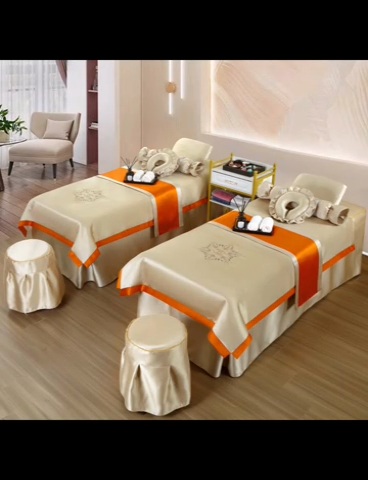 91家纺网 家纺一手货源 找家纺 （总）莉人坊 2023新款贵妃缎按摩床床罩系列