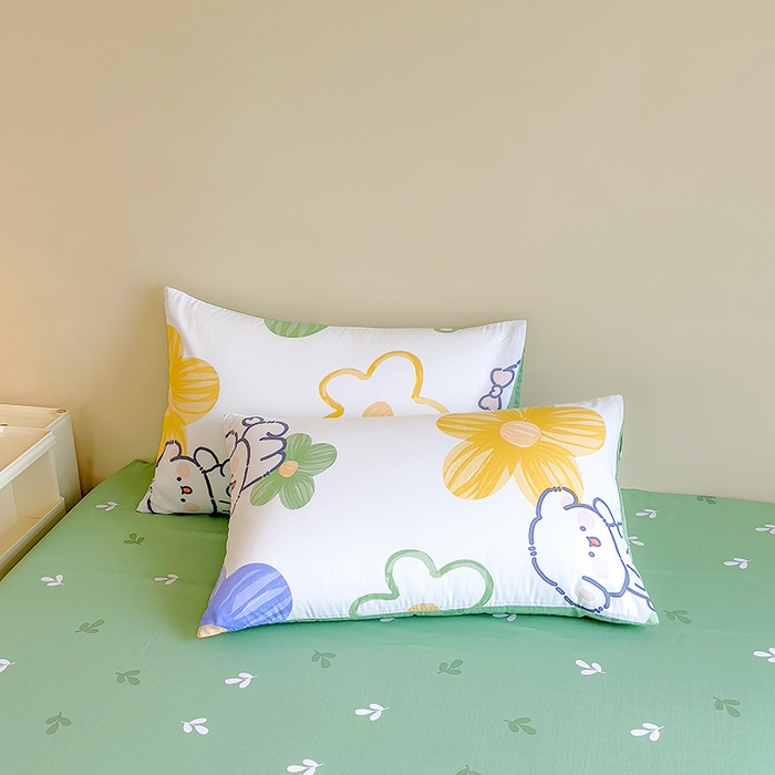 91家纺网 家纺一手货源 找家纺 芃成家纺2023新款全棉13070四件套 花园乐宠