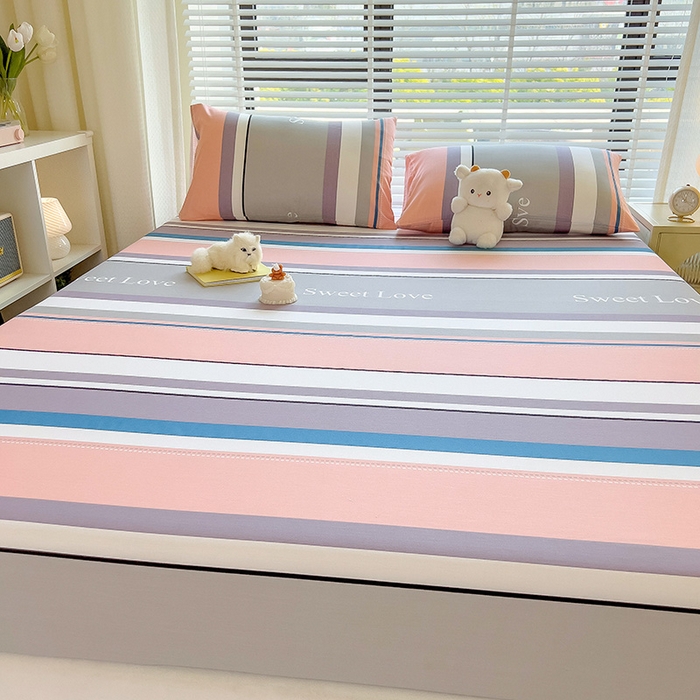 91家纺网 家纺一手货源 找家纺 芃成家纺 2023新款全棉13070单床笠 时尚之约