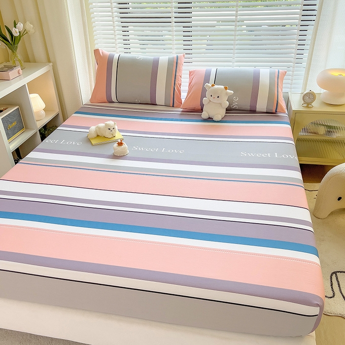 91家纺网 家纺一手货源 找家纺 芃成家纺 2023新款全棉13070单床笠 时尚之约