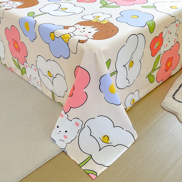 91家纺网 家纺一手货源 找家纺 芃成家纺 2023新款全棉13070单床单 可爱女孩