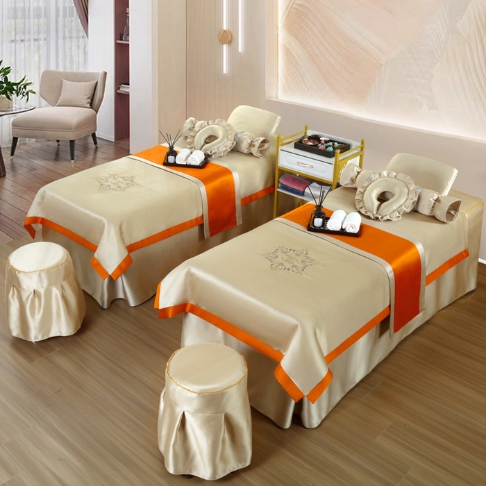 91家纺网 家纺一手货源 找家纺 （总）莉人坊 2023新款贵妃缎按摩床床罩系列