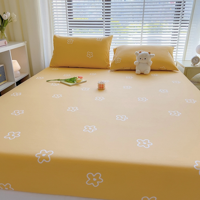 91家纺网 家纺一手货源 找家纺 芃成家纺 2023新款全棉13070单床笠 小黄花