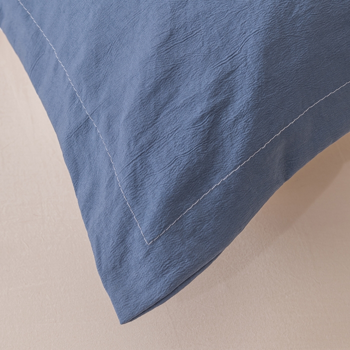 91家纺网 家纺一手货源 找家纺 梦舒羽 2025新款水洗棉麻单人枕头套亲肤双人枕套 宾利兰