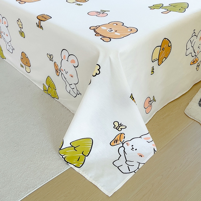 91家纺网 家纺一手货源 找家纺 芃成家纺 2023新款全棉13070单床单 动物世界